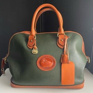Dooney and Bourke Ivy Leather Norfolk carry on Bag Weekender Bag awl R97